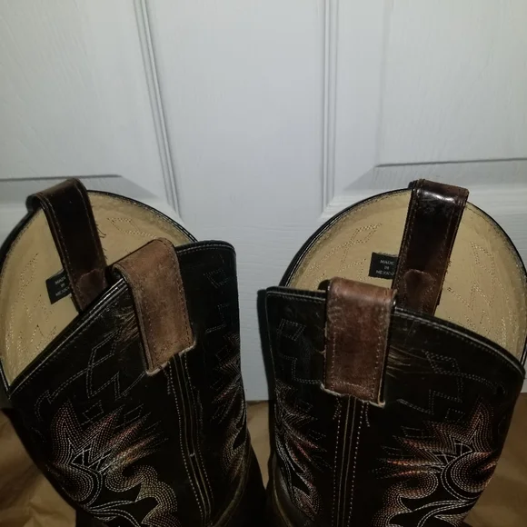 Double-H Brown Boots - Picture 6 of 9